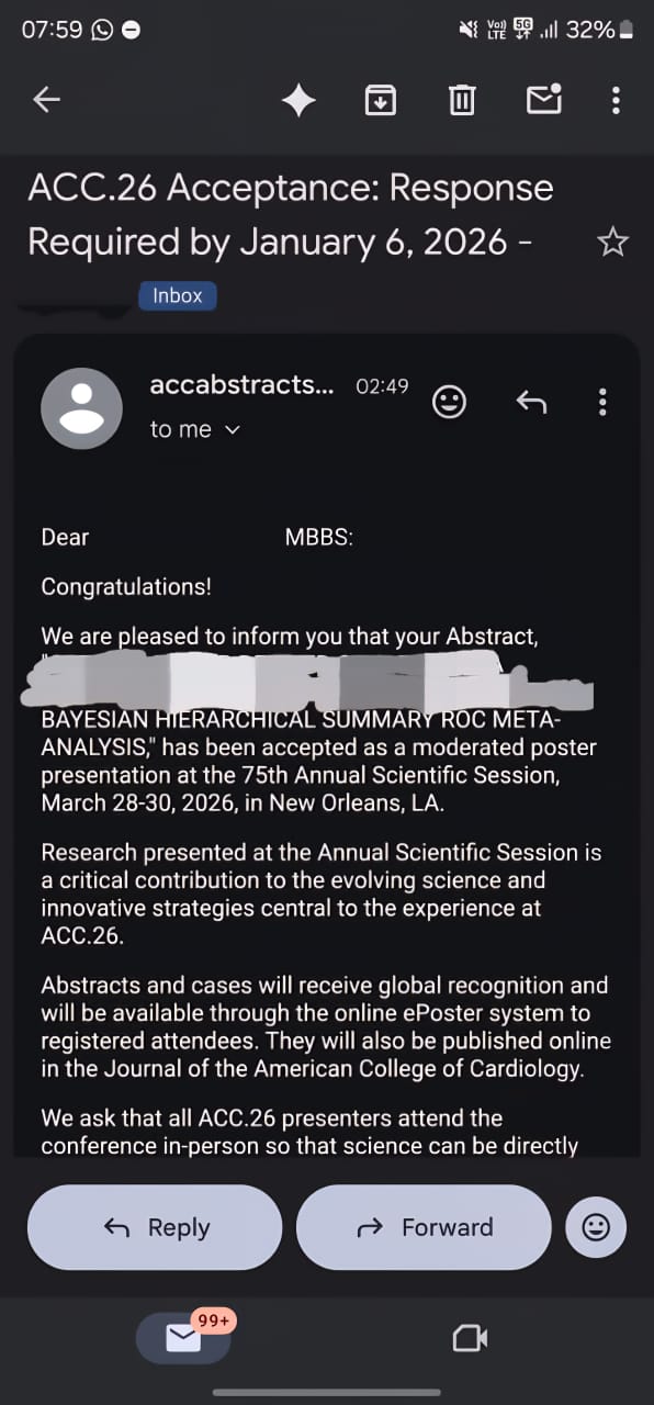 Acceptance letter — ACC 2026, New Orleans (identity redacted)